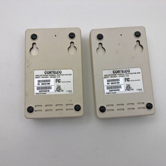 Cortelco 821121 VOIP/PSTN Power Analog Phone Terminal Adapter Set - 2 Used AS-IS - Picture 4 of 5